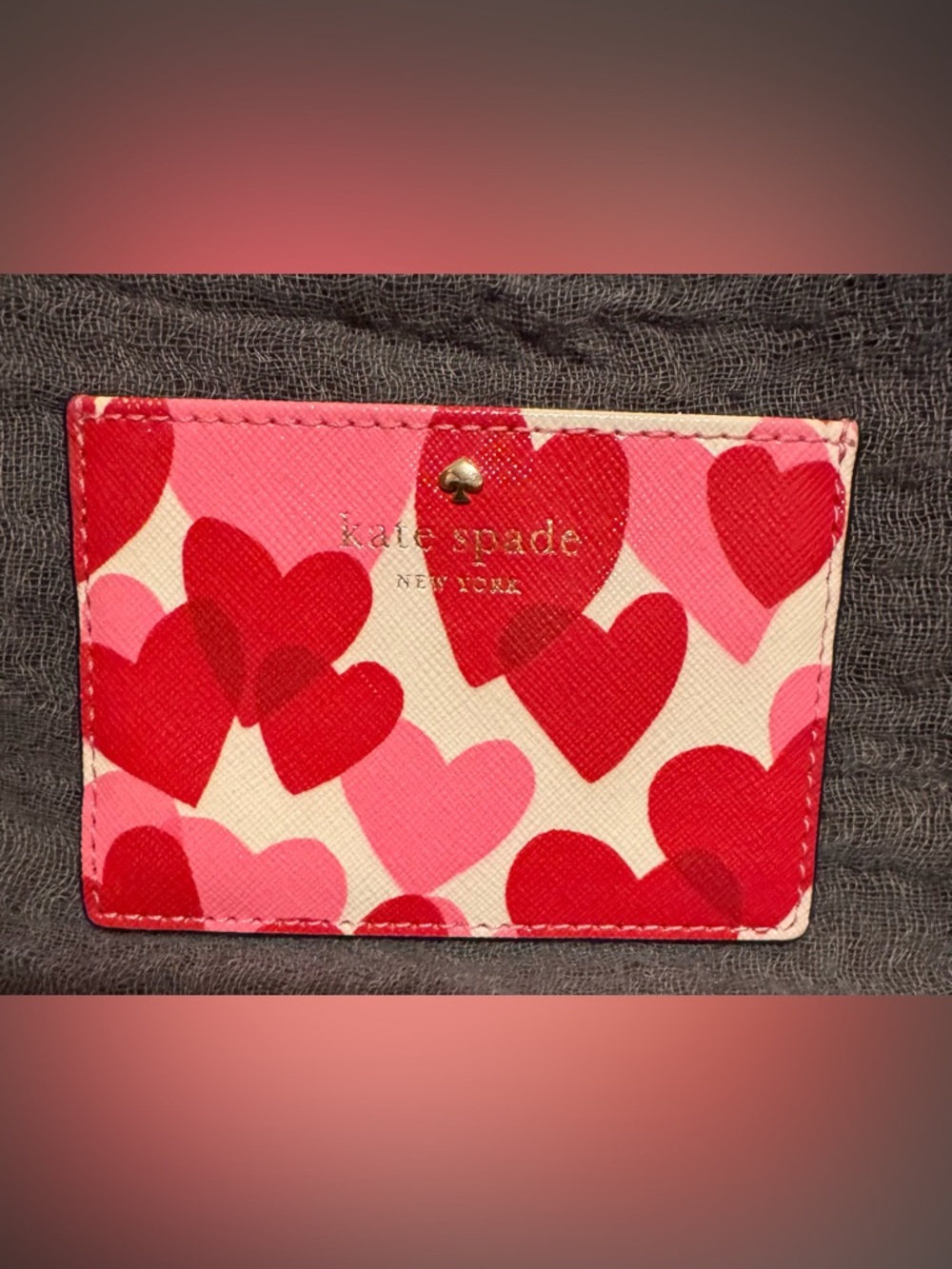 Kate Spade Staci Flutter Hearts Satchel (Black Multi) - w/ Storyline Card Holder - Picture 12 of 15